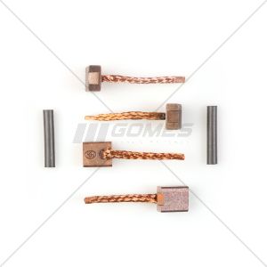 CARBON BRUSHES AMEG MOTORPARTS 7X14X16 COMPATIBLE WITH STARTER HITACHI